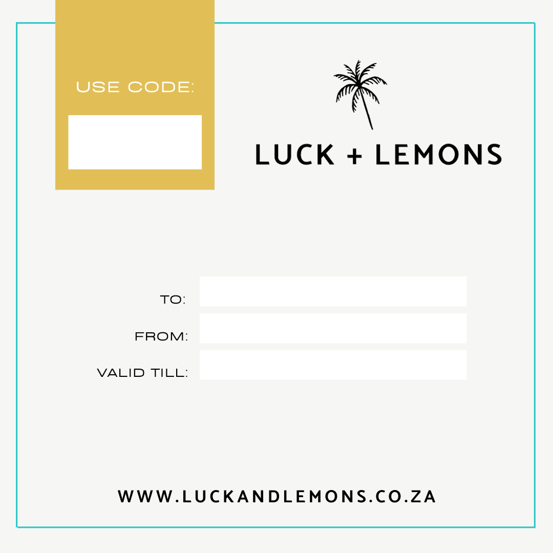 Cabana Gift Voucher | Cabana Voucher | Luck + Lemons